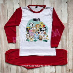 PIJAMA MANGA LARGA - Bluey y sus amigos - Ponele Onda Diseños