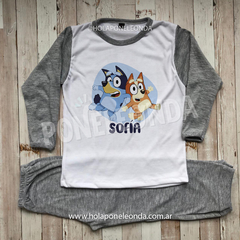 PIJAMA MANGA LARGA - Bluey y Bingo - Ponele Onda Diseños