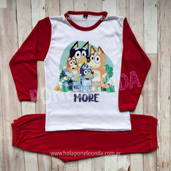 PIJAMA MANGA LARGA - Bluey familia - Ponele Onda Diseños