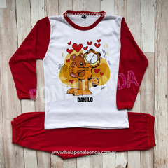 PIJAMA MANGA LARGA - Garfield - Ponele Onda Diseños