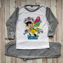 PIJAMA MANGA LARGA - Jovenes titanes - comprar online