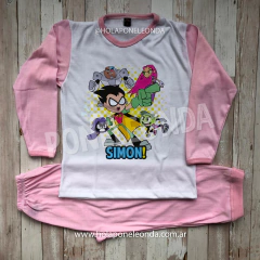 PIJAMA MANGA LARGA - Jovenes titanes en internet