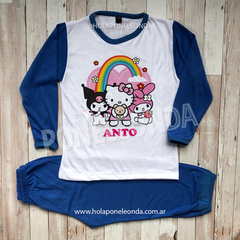 PIJAMA MANGA LARGA - Kitty Kuromi - comprar online