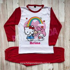 PIJAMA MANGA LARGA - Kitty & Melody - Ponele Onda Diseños
