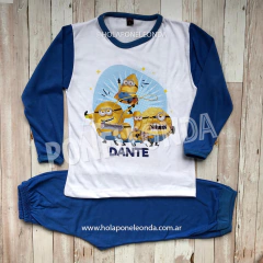 PIJAMA MANGA LARGA - Minions - Ponele Onda Diseños