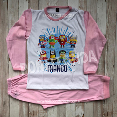 PIJAMA MANGA LARGA - Minions superheroes - comprar online