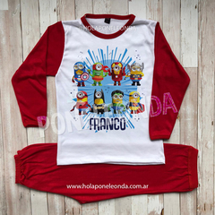 PIJAMA MANGA LARGA - Minions superheroes en internet