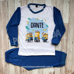 PIJAMA MANGA LARGA - Minions - Ponele Onda Diseños