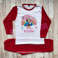 PIJAMA MANGA LARGA - Minnie C - Ponele Onda Diseños
