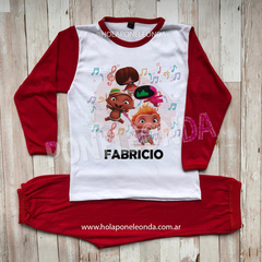 PIJAMA MANGA LARGA - Power Rockers - Ponele Onda Diseños
