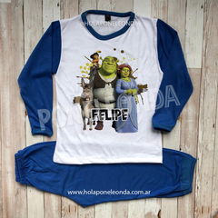 PIJAMA MANGA LARGA - Shrek - Ponele Onda Diseños