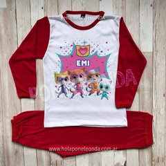 PIJAMA MANGA LARGA - Super Kitties (Rosa) en internet