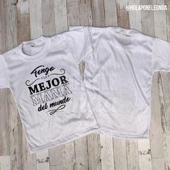 REMERA La mejor mamá del mundo
