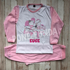 PIJAMA MANGA LARGA - Gatitos (B)