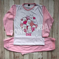 PIJAMA MANGA LARGA - Gatitos (A)