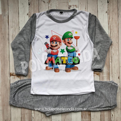 PIJAMA MANGA LARGA - Mario Bross - comprar online
