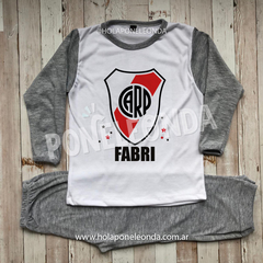 PIJAMA MANGA LARGA - River - Ponele Onda Diseños