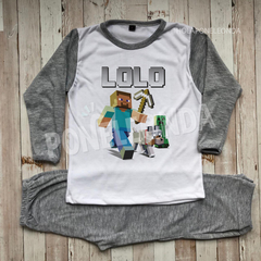PIJAMA MANGA LARGA - Minecraft
