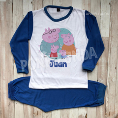 PIJAMA MANGA LARGA - Peppa y familia