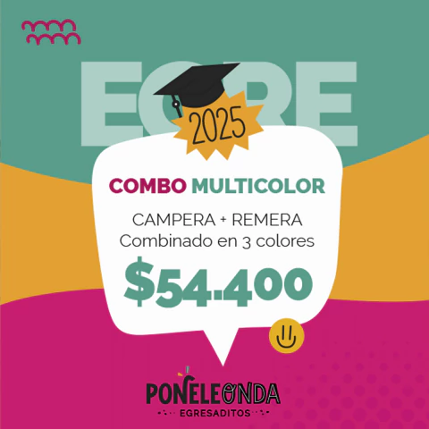 COMBO EGRESADITOS 2026 - Remera y Campera multicolor - comprar online