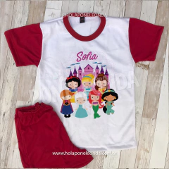 PIJAMA - Princesas - Ponele Onda Diseños