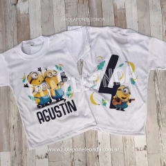 REMERA CUMPLEAÑOS - Minions
