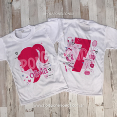 REMERA CUMPLEAÑOS - Barbie silueta