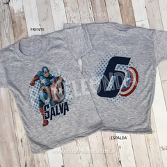 REMERA CUMPLEAÑOS - Capitan América - comprar online