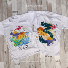 REMERA CUMPLEAÑOS - Dinosaurios G