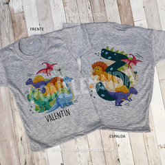 REMERA CUMPLEAÑOS - Dinosaurios G - comprar online