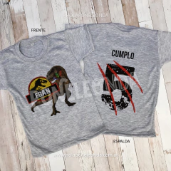 REMERA CUMPLE ALGODON - Dinosaurios en internet