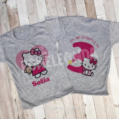 REMERA CUMPLEAÑOS - Hello Kitty (Rosa) - comprar online