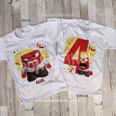 REMERA CUMPLEAÑOS - Furia (Intensamente)