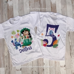 REMERA CUMPLEAÑOS - Lilo y Stitch