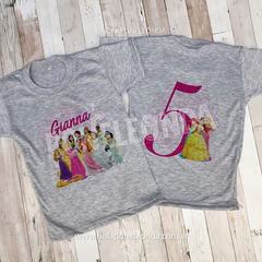 REMERA CUMPLEAÑOS - Princesas Disney - comprar online