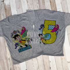 REMERA CUMPLEAÑOS - Teen Titans - comprar online