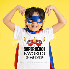 REMERA NIÑO/A - Superheroe favorito
