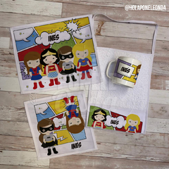 SET DE JARDIN - Superheroinas