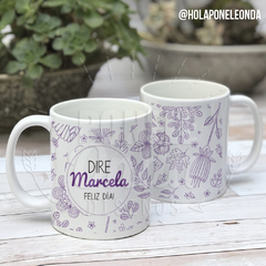 TAZA CERÁMICA - Flores