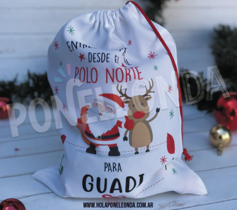 BOLSA NAVIDAD - MEDIANA 25x35cm