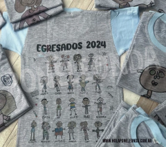 REMERA EGRESADITOS 2025 - Dibujitos - Ponele Onda Diseños