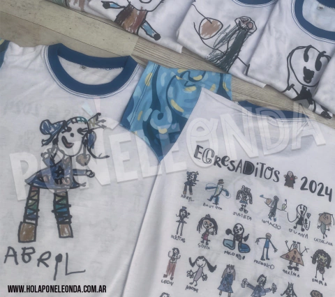REMERA EGRESADITOS 2025 - Mangas multicolor