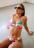 Corpiño de bikini estampado