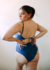 Bikini Versace - Metalizado Azul - tienda online