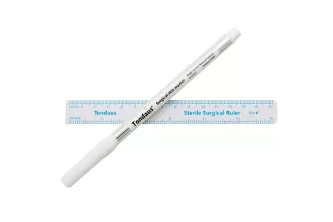 CANETA MARCADORA TONDAUS COR BRANCA PONTA 1.0MM TS05 01 UN