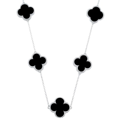 Colar Trevo De Quatro Folhas Virginia Prateado - comprar online