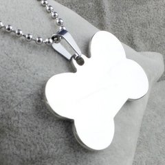 Colar cordão com pingente osso cachorro aço 316l ( cod. PN-008 ) - comprar online