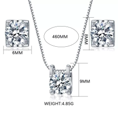 Conjunto Adore Colar e Brincos Diamante CZ Premium - loja online