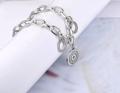 Pulseira feminina Roma em aço inoxidável - Judith Jóias 