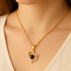 Colar Coração Eu Te Amo Em 100 Idiomas - loja online